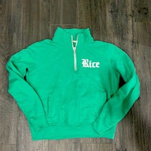 Rice green cree neck from brand redshirt with little stain at bottom